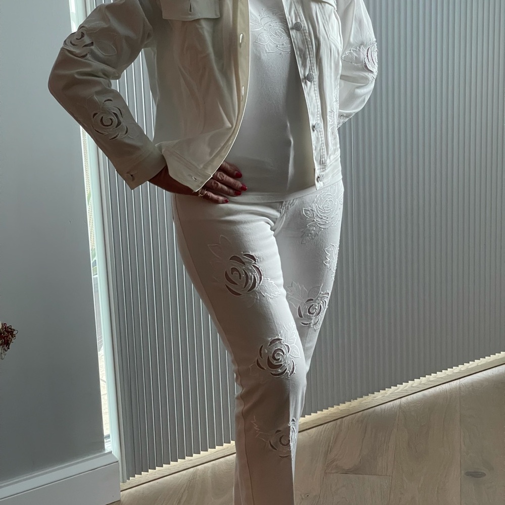 WhIte  3-piece White Jean Jean set